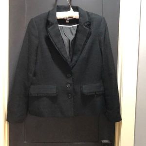 Karl Lagerfeld Black Blazer with Fringe Detail. 14